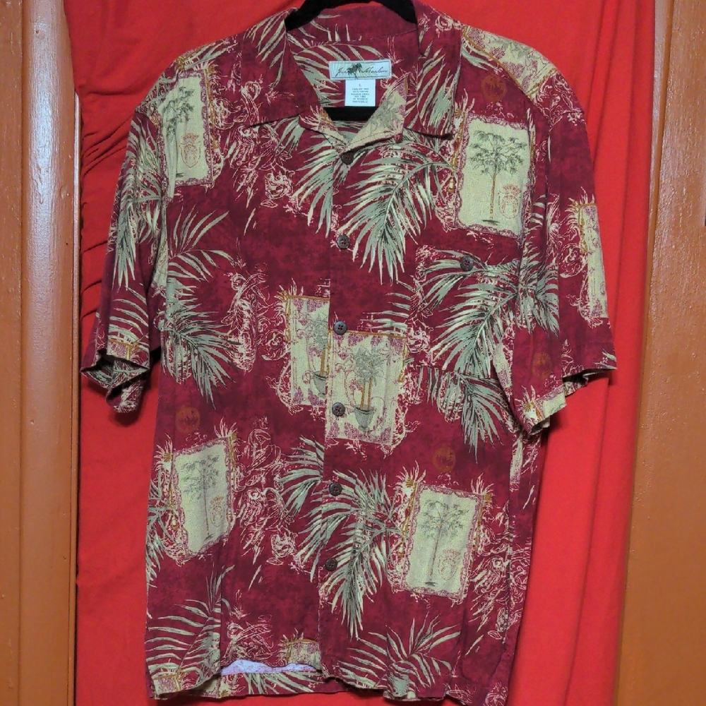 Tropical Red Hawaiian Shirt